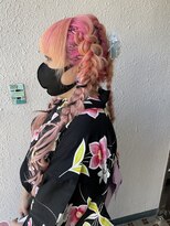 ディー エメ(D-aimer-)&nbsp;三つ編みいっぱいの編み下ろしスタイル　【ヘアセット】