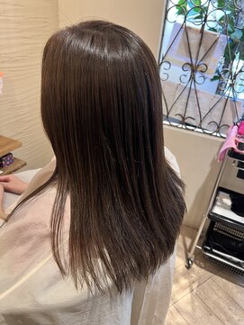 ブランシェ ヘアデザイン(BLANCHE hair design) ブリーチありハイライト☆ミントグリーン系カラー