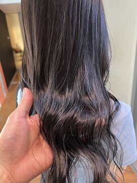 ロンド ストラーダ 心斎橋(Lond strada) 韓国前髪顔周りロング×インナーグレージュ[心斎橋/髪質改善]