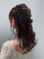 ロウブ(roubu.)&nbsp;【roubu.】編み下ろしハーフアップ