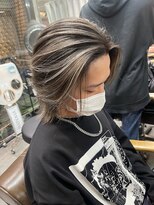 ラフ(LAFF) #バレイヤージュ#グレージュカラー#ボブウルフ#ココアベージュ