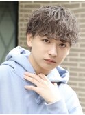 波巻きパーマメンズツイストスパイラルパーマツーブロック
