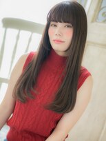 クオーレ ヘア アンジュ 水戸店(CUORE HAIR ange)&nbsp;水戸/髪質改善/レイヤーロング/グレーベージュ/黒髪c