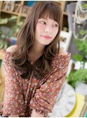 ミルクティーカラーくせ毛風小顔韓国風ロングc5川口10代20代30代