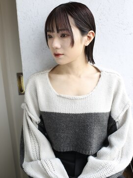 バース(BIRTH) 天神【BIRTH】似合わせカットミニボブレッドブラウン艶髪 3