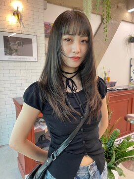 ディープシー(Deep Sea) オリーブカラー/レイヤーカット/グレージュカラー