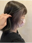 さりげない個性派カラーで垢抜けボブに