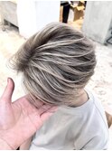 バレイヤージュ20代30代40代◎シャドールーツフェザーパーマ