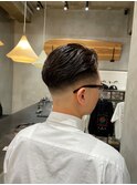 バーバー　ツーブロック/刈り上げ/ツイスパ/ビジネス/かきあげ 