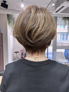 エスト 幕張本郷(est.) 夏くびれヘアアプリコットオレンジハイライトカラー