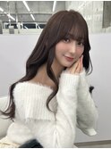 透明感グレージュカラー/ロングレイヤー/韓国くびれヘア/表参道