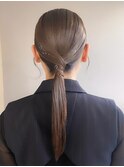 結婚式お呼ばれヘアアレンジヘアセット/タイトアレンジ/20代30代