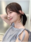 大人気!【顔周りカット】こっくりブラウンで大人可愛い30代40代