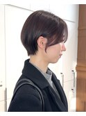 オリーブグレー/レイヤーカット/黒髪/マロンベージュ/原宿0211