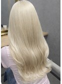 透明感ホワイトブロンド
