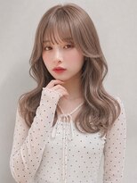 イロウ 天神大名店(IROW) ブリーチダブルカラー レイヤー ミルクティーベージュ 艶髪 20代