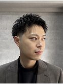 ツーブロショート×フェード