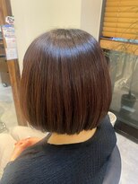 ヘアリゾート粋 トゥジュ 池袋東口店(tujuh)&nbsp;透明感ブラウン/ストレートボブ/艶髪/髪質改善