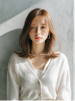 ロッソ 大橋店(Rosso) 透け前髪の外ハネブラウンヘア【大橋】