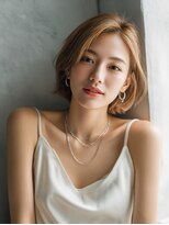 ロッソ 大橋店(Rosso) 長め前髪の明るめブラウンボブ【大橋】