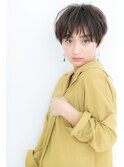 モードクールな黒髪小顔マニッシュショートZ越谷20代30代40代
