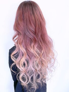 トリニティ(trinity) 【豊見城グラデーションカラー】ピンクベージュアプリコット