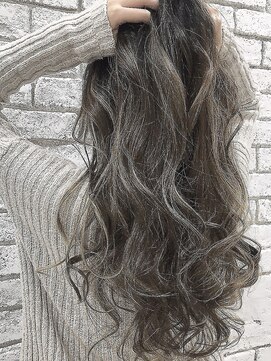 ラックスビー 鹿児島店(LUXBE) 外国人風グレージュグラデーション