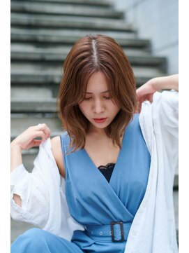 ジャン クロード ビギン 表参道店(JEAN CLAUDE BIGUINE) ハイライトが決め手のマロンベージュ　20代 30代 40代