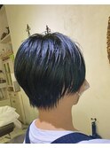 ブルーブラックショート