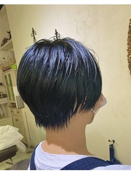 ヘアーカラーサロン ノーチェ(Hair Color Salon noce) ブルーブラックショート