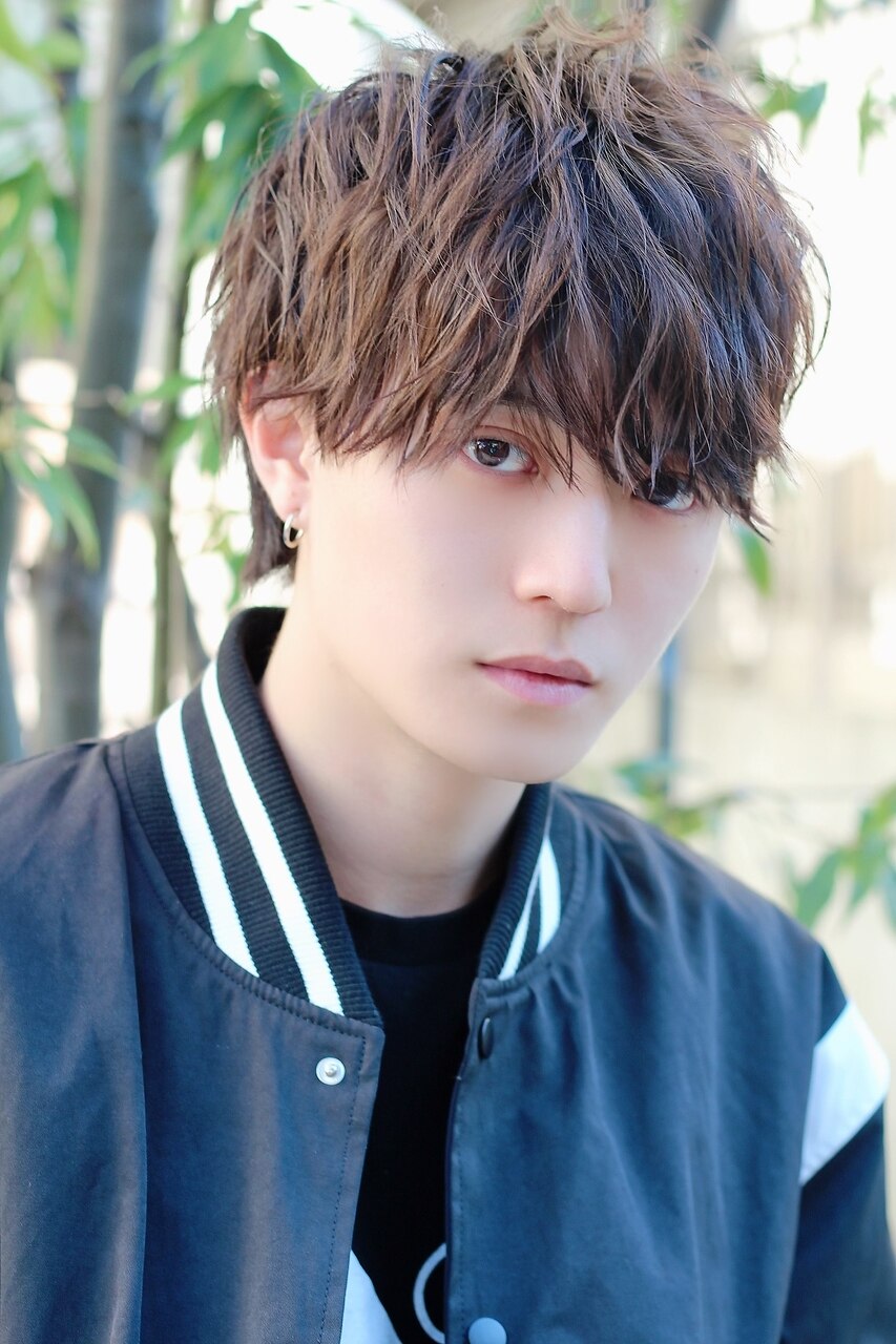 20代30代メンズツーブロック無造作ランダムマッシュショート束感