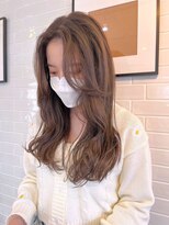 イエベ春＊センターパート＊スモーキーベージュ【ZinaCENTRAL】