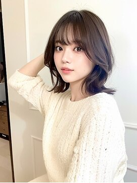 ネオリーブギンザ 銀座店(Neolive GINZA) 前髪/マチルダボブ/ピンクベージュ/インナーグレージュ/銀座