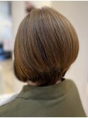 小顔補正立体カット×ナチュラル丸みボブ 10代20代30代40代50代