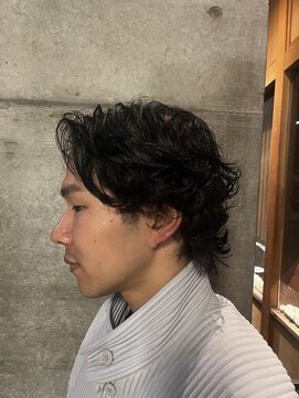 ザエバナンスクラブ 白金(THE EBANANS CLUB) ミディアムパーマ癖毛風