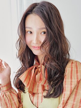 ロンドアンメゾン 原宿(Lond un Maison.) 韓国顔周りレイヤーカット×セミディ×透明感シアカラー[原宿]