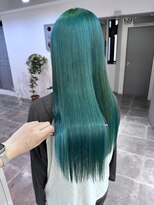 ペレ 栄店(PELE) デザインカラー/レイヤーカット/ウェットヘア/オリーブベージュ