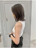 YOKE 切りっぱなしボブ結べるボブミルクティーアッシュベージュ