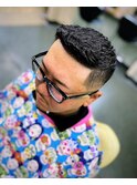 濡れパンアップバングスタイル