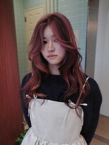 クペウ ローウェン(cope'u ROWEN)&nbsp;渋谷/ウルフカット  デザインカラー ルーツカラー エンドカラー