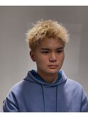 スパイキーショートメンズカットハイトーンカラー