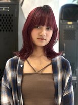 ヴァイス 渋谷店(VAICE)&nbsp;ワインレッド/レイヤーカット