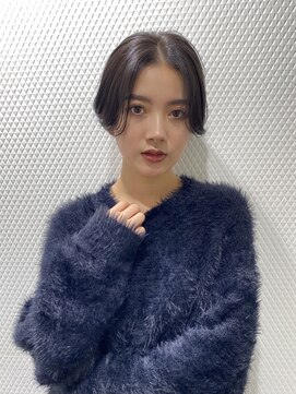 エアー 青山(AIR) 丸みショートシースルーバングくびれショートボブミニボブ