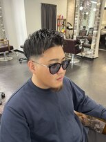 ヘアーメイク ロージー 北18条店(HAIR MAKE ROSY) フェード風×アップバンク×メンズショート