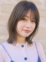 ガーデン 銀座(GARDEN)&nbsp;顔まわりレイヤー/大人ミディアム/小顔ヘア/ココアベージュ/銀座