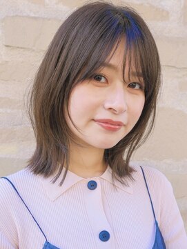 ガーデン 銀座(GARDEN) 顔まわりレイヤー/大人ミディアム/小顔ヘア/ココアベージュ/銀座