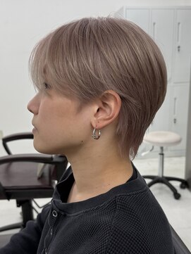 バレイヤージュ　ブリーチカラー　ハイトーン　　デザインカラー