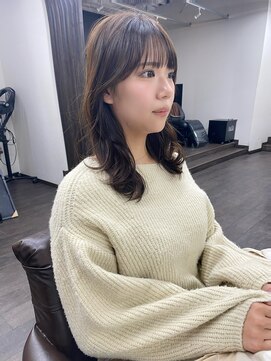 【aura】顔まわりカット/レイヤーカット/グレージュ