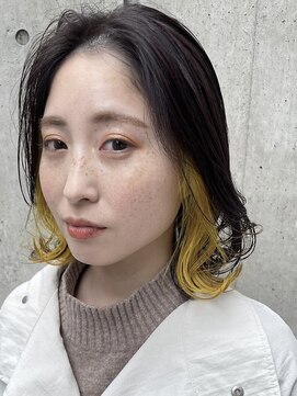 オアハカタ(oa hakata) インナーカラー×イエロー