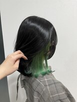 ホーミーキョウト(Homey Kyoto)&nbsp;＊ブルーブラック×ライムグリーンインナーカラー＊